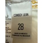 BDG Urban Outfitters  White Distressed High Waist Flared Cowboy Denim Jeans Sz 28 Photo 4