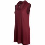 Eye Candy  Burgundy Sleeveless Blouse Photo 1