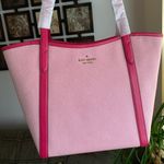 Kate Spade Authentic  Leather/canvas zip tote Photo 7