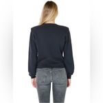 MOTHER Denim Push & Shove Padded Shoulder Gray Faded Black Sweatshirt pullover L Size L Photo 3