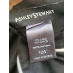 Ashley Stewart  Women's Black Linen V-Neck Sleeveless Knee Length Dress Size 12W Photo 7