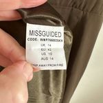 Missguided Army Green V Neck Belted Wrap Skirt Romper sz 6 Photo 8