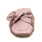 Steve Madden Isla Blush Pink Satin Bow Mules Slides Photo 1