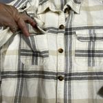 Hollister Flannel Shacket Shirt Women Small Plaid Long Slv Boyfriend Button Soft Photo 7