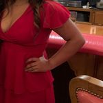 Red Short Sleeve Dress Photo 2