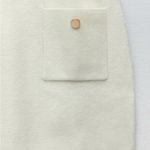 ZARA Sweater Dress Womens Size Medium Ivory Alpaca Wool Blend Cream Knit Photo 6