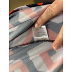 Tracy Negoshian Geometric Print Dress Keyhole Neckline 3/4 Sleeve Size L Photo 4