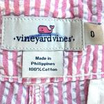 Vineyard Vines NWT  Seersucker Whale Shorts Pink White Blue Size 0 Retail $65.00 Photo 4