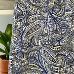 Talbots  Mid-Rise Paisley Print Cotton Dress Pant Trouser, 8 Photo 2