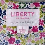Liberty of London for Target Ruffle Top Ditsy Floral Print Size Large Retro 2009 Pink Photo 4
