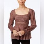 Free People  Strangers In Love Top in the color Dune NWT Photo 2