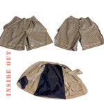 VINTAGE CIRCA 1990'S CHRISTY GIRL TAUPE & BLUE PLAID SHORTS' SUIT (12) Photo 11