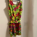 Gorgeous 100% cotton made in India mini dress with belt and floral detail size M Size M Photo 4