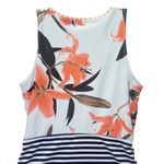 ALBION FIT Albion Bombshell Seaglass One Piece Swimsuit Size Small Floral Stripe Zip Front Photo 6