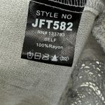 POL  Romantic Ethereal Lace Asymmetrical Tunic Top Size M Gray V-Neck Boho NWT Photo 7