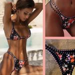 Bydee Swimwear Women’s bikini bottom in Sakura Print Black Size M Photo 4