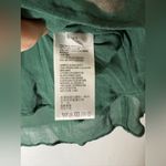 Anthropologie  Salsa Top Green Ruffle Tired Sleeveless Blouse 8 Photo 3