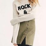 Understated Leather  Army Green Leather Skirt Photo 0