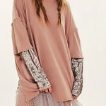 Free People #74 NWT  Nellie Sequin Twofer in Pale Mauve Combo Photo 0