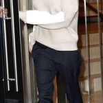 Victoria Beckham RARE Lambswool Military Patch Sleeve Jumper Sweater Luxe Tan M Photo 1