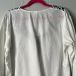 Sunrise Top Womens XL Cotton Embroidered Boho Chic Cottagecore Peasant Beachy White Photo 6