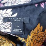 Ann Taylor Multicolor Floral Pussybow Blouse Long Sleeves Photo 3