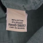 L.L.Bean Ladies'  Green Stretch Cotton Long Sleeve Button Up Shirt Medium Photo 2