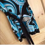 Studio Y tie back psychedelic abstract print blouse size large Photo 5