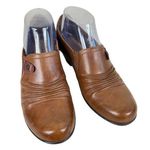 Rockport Cobb Hill Collection Adele Brown Leather Slip On Heeled Booties Size 7 Photo 0