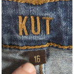 Kut From The Kloth  Jeans Women's size 16 dark wash Mid Rise Skinny ankle, Blue Photo 3