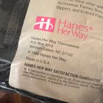 Hanes  Her Way Thermal Wear Bottom Black Pants Womens Longjohns 2XL Vintage 1996 Photo 8