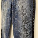 Akademiks Low Rise Boot Cut Jeans Embellished Lace Flap Pocket Women’s Size 28 Photo 4