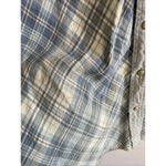 Lucky Brand Womens Blue Chambray Plaid Long Sleeve Button Up Shirt Size XL Photo 1