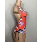 Trina Turk  red floral V-neck swimsuit. Size 2. Retails $169 Photo 4