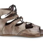 NEW ROAN BED STU Gladiator Sandals Distressed Taupe Leather Womens Size 7 Photo 0