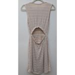 Caution to the Wind  Women’s Summer Dress Back Cutout Sleeveless Tan Cream Size S Photo 6