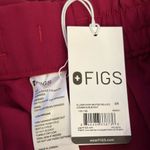 FIGS Uman Relaxed Jogger Scrub Pants in Deep Cranberry, Size Small Photo 10