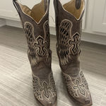 Corral Vintage Sequin Wings Cowboy Boots Photo 0