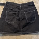 BDG  Urban Outfitters Skirt Women L Black Belted Button Mini Grunge Whimsigoth Photo 2