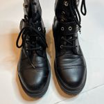 A New Day Black Buckle Combat Military Moto Boots SZ 10 Chunky Lug Sole Ankle Photo 3
