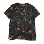 Calvin Klein Bleach Dye Crewneck Tee Women's Medium Pima Cotton Short Sleeves Photo 0