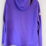 Nike Dri Fit Full Zip Hoodie Team USA Swoosh Logo Purple Small Photo 3