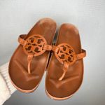 Tory Burch  Miller Cloud Camello Flip Flop Sandals Brown Leather Women Size 11 Photo 0