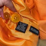 Dana Buchman Petite Linen Blend Blazer Jacket Size 4P Tangerine Orange NWT Photo 5