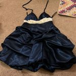 Jessica McClintock  for gunne sax navy dress 1 Photo 1