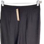 DO+BE  Collection Pants Large Black Gold Buttons Pockets Stretch Cuffed New Photo 8