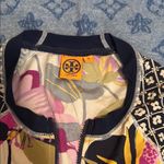 Tory Burch Floral Zippered rash guard EUC Photo 1