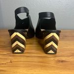 Eileen Fisher  Leather Slingback Sandals‎ Size 8 Open Toe Italian Black Slip On Photo 5