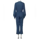 Rachel Comey Blue Chambray Long Balloon Sleeve Slit Jumpsuit sz 2 Photo 8