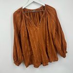Aerie  Orange Blouse Size Small Boho Photo 1